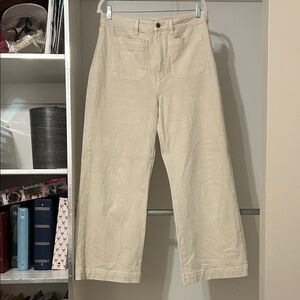Rolla’s Sailor Cream Wide-Leg Jean